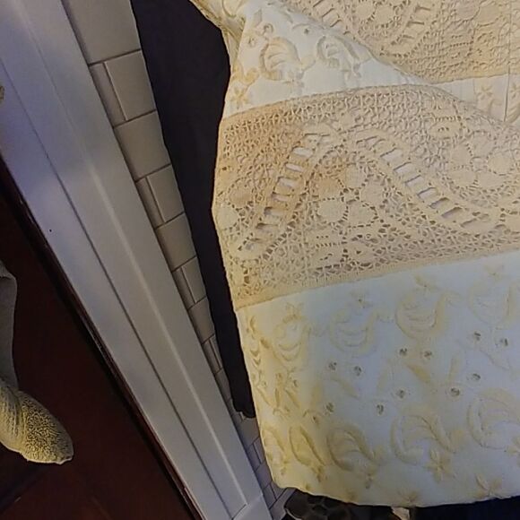 Vintage 60s Miss Couture Cream Lace Shift Dress - Picture 5 of 7